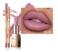 TEMU Un conjunto de dos artículos que un lápiz labial y un delineador de labios, con una punta mate y una fórmula de larga duración, para dar forma a tus labios. Un regalo ideal para Navidad.