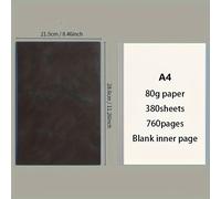 TEMU Un cuaderno A4 de blanda, diseñado para diario, dibujo y , para trabajo , y manualidades, ideal para adultos, artistas y periodistas.