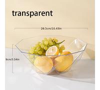 TEMU Un cuenco de plástico para ensalada, un lujoso bandeja para exhibir dulces, un moderno cuenco para snacks y frutas, adecuado para salas de estar o mesas de , que como una decorativa