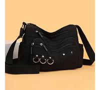 TEMU Un de Bolso Bandolera para Mujer con Múltiples Bolsillos con Cremallera, que una Correa de Ajustable, para Reuniones con , Compras, Desplazamientos Diarios, un Gran Regalo