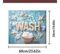 TEMU Un de polvo absorbente para lavadoras con un de de espuma azul, de diatomita para el deslizamiento, para mejorar la decoración de tu cocina y baño