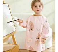 TEMU Un delantal de pintura artística diseñado para niños en edad preescolar, con una cubierta para comidas y actividades artísticas