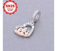 TEMU Un dije de plata 925 de , para crear pulseras o collares, lo que lo convierte en una opción de regalo