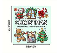 TEMU Un divertido libro para colorear con temática navideña, para regalar a , y familiares, ideal para fiestas, San Valentín, y otras ocasiones festivas como una herramienta de aprendizaje creativa