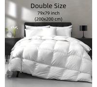 TEMU Un edredón lujoso con de invierno, de tela súper , relleno de 85% plumón de esponjoso y 15% plumas de , parte de una serie de hoteles de lujo, en