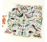 TEMU Un elegante pañuelo de de 1 pieza para mujer, estilo bohemio, con un colorido diseño floral y de pájaros, para salidas de y verano, citas, regalos y uso diario.