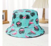 TEMU Un elegante sombrero de pescador de cara con un moderno estampado de y flamenco, para de y para que tu rostro parezca más pequeño. Ideal para salidas a y vacaciones.