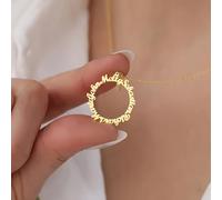 TEMU Un elegante y collar de pendiente para mujer de acero inoxidable, con un diseño de . Es para el uso diario, con un diseño chic y sencillo, lo que lo convierte en un regalo ideal para o .