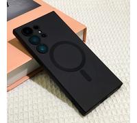 TEMU Un estuche de TPU magnético mate de calidad diseñado para for samsung 25 S24 S23 S22 , con protección de lentes y compatibilidad con carga inalámbrica, .