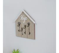 TEMU Un gancho de pared de madera para almacenar llaves, un gancho multifuncional para pequeños artículos de llaves.