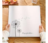 TEMU Un gran álbum de fotos autoadhesivo para 3X5, 4X6, 5X7 y 8X10, que puede 20 fotos en 40 páginas. álbum DIY de tarjetas de fotos sencilla y espaciosa, ideal para familias, adolescentes y .