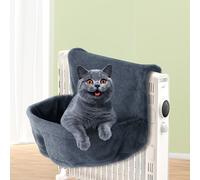 TEMU Un hamaca para gatos - Una cama para gatos de fibra de poliéster que es fácil de , cómoda y duradera, que proporciona un sofá para mascotas y resistente, para uso en interiores