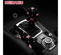 TEMU Un hermoso conjunto de dos piezas con un pequeño , de tela con un diseño y , adecuado para cubiertas de freno de y palanca de cambios de coche, compatible con vehículos de transmisión manual.