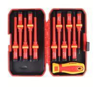 TEMU Un juego de 12 destornilladores magnéticos con características desmontables, diseñados con un mango ergonómico para un fácil reemplazo, ideal para mejoras y reparaciones del hogar