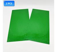 TEMU Un juego de 2 bloques de construcción clásicos con una placa base que mide 32 x 16 puntos, compatible con todas las marcas , diseñado para una base de 25.5 cm x 12.8 cm - una fundación duradera y