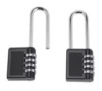 TEMU Un juego de 2 de aleación de con códigos numéricos, resistentes a , candado mecánico americano para exteriores, ideal para taquillas de gimnasio escolar/candado de valla
