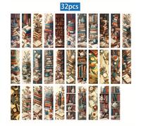 TEMU Un juego de 32 marcapáginas temática de libros, que presentan un diseño retro de café y tetera que añade un animado a tus páginas. marcapáginas es único y ha con hermosura.