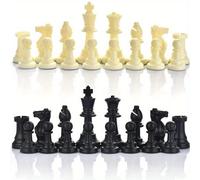 TEMU Un Juego de 32 Piezas de Ajedrez de Plástico