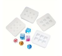 TEMU Un juego de 4 moldes de silicona para hacer cuentas de bolas, ideales para crear pulseras, collares, llaveros, colgantes y joyas de resina epoxi
