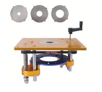 TEMU Un juego de elevador de fresadora y placa de inserción diseñado para máquinas de grabado, adecuado para de fresado y recorte de madera eléctrica en proyectos de carpintería