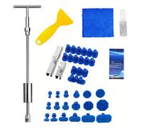 TEMU Un juego de herramientas para reparar abolladuras en paneles de carrocería de coche, facilitando decir adiós a las abolladuras del coche y restaurar .