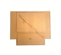 TEMU Un Juego de Hojas de de Cartón de Piel de Vaca Marrón Sin Cortar para Bolso de de Mujer, de de Bolso de , Papel de Cuadrícula, Plantilla de Diseño para Artesanías de Cuero DIY