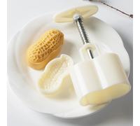 TEMU Un juego de molde para pasteles de maní, 1 molde y 1 sello, herramienta manual para estampar pasteles de frijol mungo, galletas, molde para del Medio Otoño, utensilios de repostería