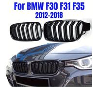 TEMU Un juego de rejillas de riñón delanteras negras brillantes diseñadas para los modelos BMW F30, F31 y F35, incluyendo , y 328I desde 2012 2018, para mejorar la estética del coche