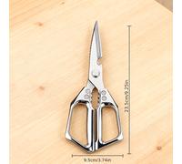TEMU Un juego de tijeras de acero inoxidable | Afiladas y duraderas, multiusos para oficina, hogar, restaurante, , suministros de cocina | No requiere