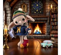 TEMU Un kit de crochet completo para un conejito de Mágica, con un diseño | un tutorial de , fácil de usar para principiantes | con un ganchillo, hilo especial