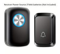 TEMU Un kit de timbre portátil que puede funcionar desde 1000 pies en , con 60 melodías, 5 niveles de volumen y sonido de calidad CD.