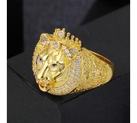 TEMU Un león adornado con una corona y con sintético, que la valentía, ideal para fiestas, San Valentín y uso diario, lo que lo convierte en una opción de regalo.