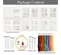 TEMU Un libro de costura para, un guía de costura de bordado, un libro de bordado, un manual de costura y un libro sobre técnicas de bordado para principiantes adultos