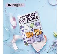 TEMU Un libro de dibujo para adultos con efectos : 57 páginas de guías sobre texturas, agua y patrones | Un cuaderno de diseñado para la relajación, el del estrés y el desarrollo artístico