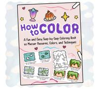 TEMU Un libro para colorear de 40 páginas titulado 'Cómo colorear', que 40 páginas de impresión a todo color en papel . Te guía en el mundo del coloreado, ideal para entusiastas y principiantes.