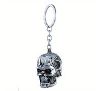 TEMU Un llavero de aleación de estilo retro con un esqueleto de calavera, para llaves de casa o coche, así como para regalos de vacaciones, Halloween y entusiastas del hip-hop