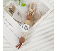 TEMU Un llavero de cuentas de color sólido para del Maestro, un accesorio para , un llavero para el coche, un regalo para y familiares del Maestro y de