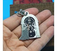 TEMU Un llavero mágico con una puerta de elfo mágico, un llavero de esmalte diseñado para llaves de coche, como regalo para fans de