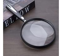 TEMU Un lupa de grande con una lente irrompible de 13 cm, diseñada para la lectura de mayores, ideal para monedas, sellos, , inspecciones, lectura de libros y