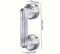 TEMU Un mango con , adecuado para varios como baño, cocina, puertas de refrigerador y gabinetes. Es un accesorio de baño para húmedas, que no requiere perforación.