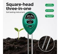 TEMU Un medidor multifuncional de humedad , pH y luz que no requiere baterías para pruebas rápidas, herramienta de jardinería para plantar en jardines al , interiores y en invernaderos.