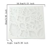 TEMU Un molde de silicona para resina epoxi de hoja de , ideal para crear marcadores, joyas y artículos decorativos, para proyectos DIY y manualidades de otoño, Navidad y Acción de Gracias.