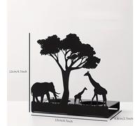 TEMU Un negro de metal con forma de y elefante que imágenes, para crear un romántico por . pieza de de metal de es un decorativo para la adecuado para usar como un artefacto decorativo en T