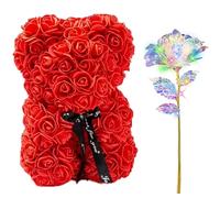 TEMU Un oso romántico sintética de 20 cm y una de de 25 cm, ideal para regalar en de San Valentín, del Maestro, de la y de graduación para y de .