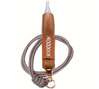 TEMU Un palo telescópico de acero inoxidable para con mango de madera, con estuche protector y correa para colgar