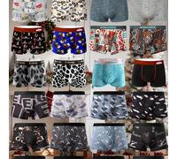 TEMU Un paquete de 10 con estilos variados enviados al , ropa interior transpirable y para hombre, bóxers para hombre elásticos, perfectos como regalos de Navidad para tu novio, esposo o papá.