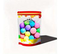 TEMU Un paquete de 22 bolas de sal de baño con 6 aromas diferentes: Rosa, Leche, Eucalipto, , Limón y Lavanda, para regalos de Halloween, Navidad, San Valentín y de la