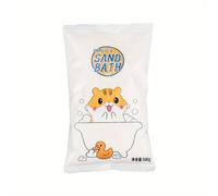 TEMU Un paquete de 500G/17.64Oz, Arena de sílice, Arena para baño de hámsteres pequeños, Chinchilla, Arena dorada para bañar hámsteres, Suministros de limpieza para hámsteres
