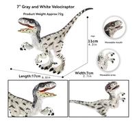 TEMU Un Paquete Individual de Sólido Realista de un Velociraptor Jurásico y Verde, para Colección, Exhibición y como Regalo para Niños Interesados en la Arqueología