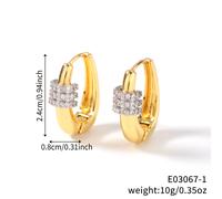 TEMU Un par de aretes de botón de circon sintético con forma de caída, elegantes y con estilo para mujer, perfectos para el uso diario